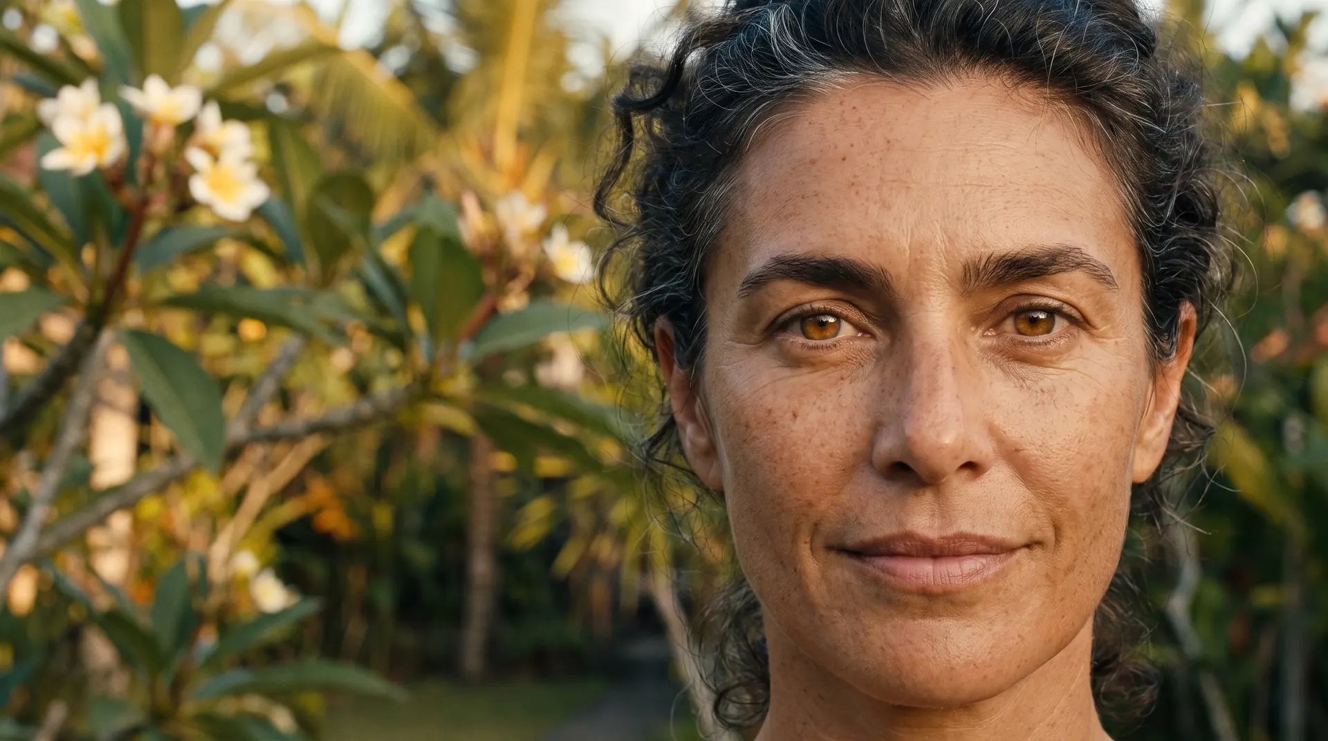 Happy participant of the longevity program in Bali